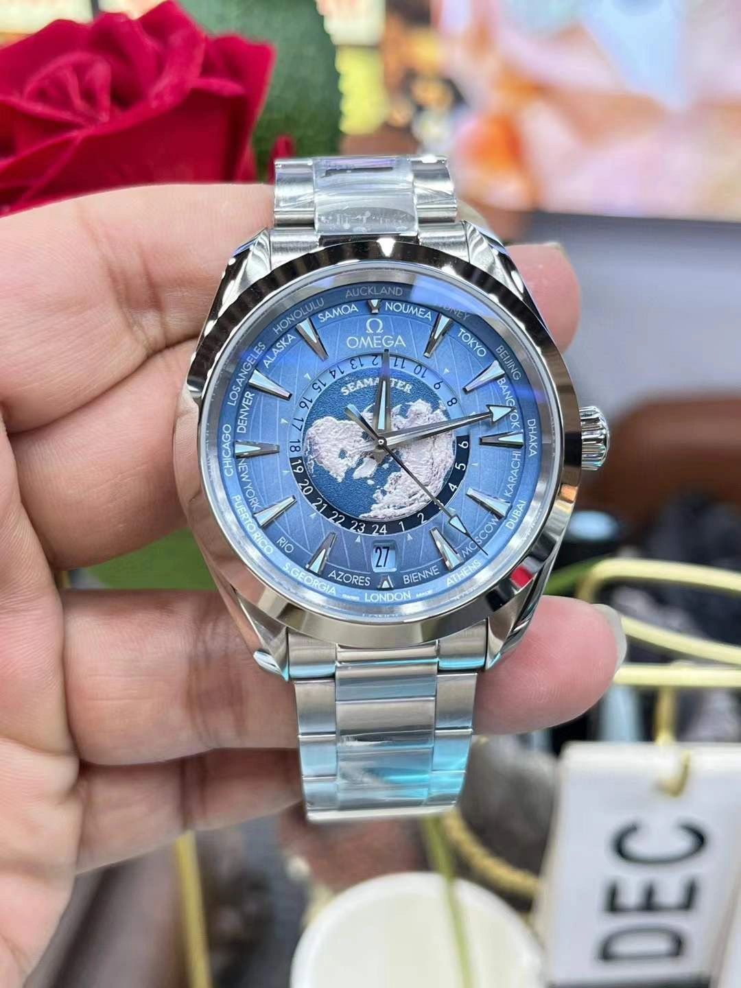 CBD Factory Omega Seamaster Aqua Terra 150M Worldtimer 43mm “Summer Blue” 75th Anniversary (220.10.43.22.03.002) 1:1 Super Clone -DD8938 Movement GoodFit 272